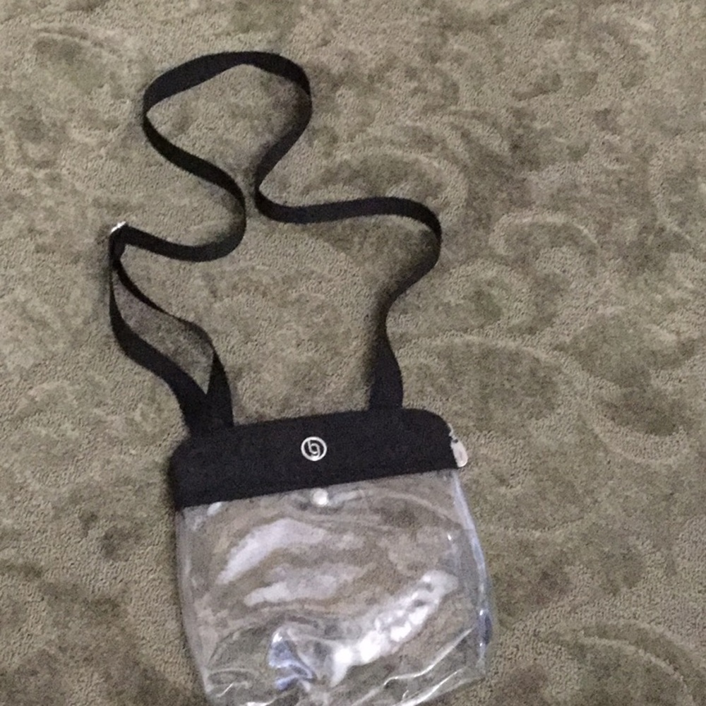 Clear vinyl crossbody